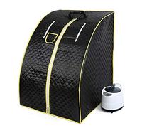 Sauna pliable cabine, Sauna infrarouge portable,Personal Spa at home Perspiration Perdre du poids avec le contrôleur de température à distance 98x80x70cm (Noir)