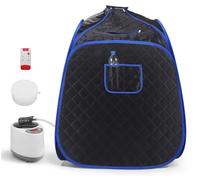 Sauna portable - Bleu - Cabine de vapeur de 2,6 litres - 9 niveaux de chaleur