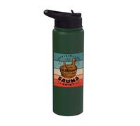 Sauna relaxation rajeunissement détoxification sauna Stainless Steel Insulated Water Bottle