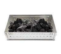 Sauna Stone Basket - Support en acier inoxydable résistant à la rouille pour bois et burning | Support de jardin Fire Pit Rock Stand, Stove Accessories for Outdoor-Sauna, Wood Stove-Heating, Grill