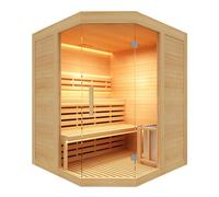 Sauna d'angle traditionnel vapeur SENSE 3 places France Sauna