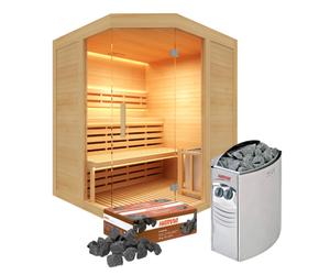 Sauna Traditionnel Sense Angulaire 3 places Pack complet
