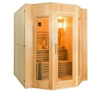 France Sauna – Sauna vapeur ZEN – 4 places – Poêle 6 kW