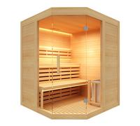 Sauna vapeur sense angulaire 3 places avec poêle 4.5kw -