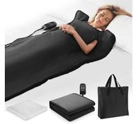 Saunadeken - Couverture infrarouge - Relaxation à domicile - Température réglable - De 45 à 80 degrés - Noir