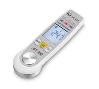 Sauter JFT 100 Thermomètre numérique infrarouge et sonde pour aliments, mesure 2 en 1 des températures de surface et de base avec affichage HACCP, laser et IP65