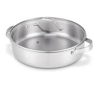 BEKA Sauteuse CICLA inox avec couvercle en verre 28 cm
