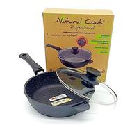 Sauteuse 24cm - Natural Cook - 100% antiadhésif - Compatible induction - Couvercle en verre
