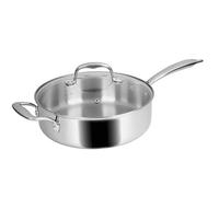 Sitram - Sauteuse En Inox Avec Couvercle 24 Cm - Gris