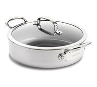GreenPan Sauteuse Première 26 cm inox triply, revêtement céramique avec couvercle – Argent