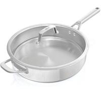 Sauteuse 26cm Inox Ninja EverClad C90126EUI, Construction 3 Couches Inox 18/10, Tous Feux Dont Induction