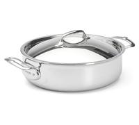 Sauteuse 28cm inox avec couvercle 3741.28