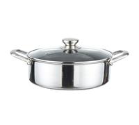 Sauteuse 28cm Revêtement Nid d'Abeille, Couvercle et Poignées Inoxydable