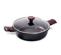 Sauteuse anti-adhésive 28cm + couvercle - 383604 - Granit Pro - BAUMALU