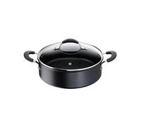 Lagostina – Sauteuse antiadhésive Tempra 26 cm avec couvercle Noir