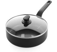 GreenPan Essence, cocotte de 24 cm, noire, revêtement antiadhésif, en aluminium