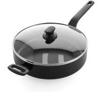 GreenPan Essence, cocotte de 28 cm, noire, revêtement antiadhésif, en aluminium