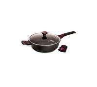 Sauteuse avec couvercle granit Pro céramique 24 cm - - Noir - Fonte Aluminium