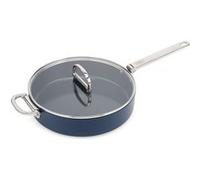 Joseph Joseph Sauteuse Space 28 cm avec couvercle, poignée pliable, gain de place Bleu