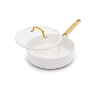 Sauteuse avec couvercle Padova Crème 24 cm Aluminium Thermolon