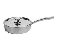 Sauteuse inox tripli avec couvercle inox BAUMALU D24 cm