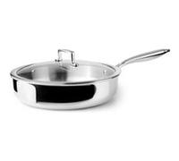 Poêle à frire Ibili Triply Natural avec couvercle, acier inoxydable/aluminium, 24 cm, argent