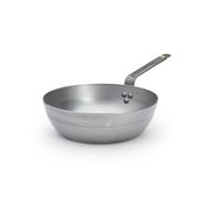 De Buyer – Poêle paysanne Mineral B Element – Tôle d'acier cire d'abeille, bord haut – 28 cm