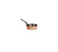 Sauteuse Droite Cuivre Inox Et Fonte - O 24 Cm - Cuivre Et Acier - Tous Feux Sauf Induction