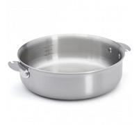 De Buyer Sauteuse Alchimy Loqy 24 cm - Acier inoxydable argent - Sans manche