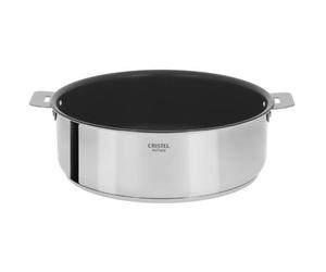 Sauteuse inox anti-adhésive Cristel Casteline 26 cm amovible