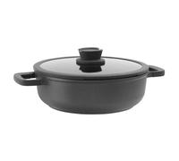 Sauteuse Italienne Antiadhérente Avec Couvercle Stone+ 28cm Gris