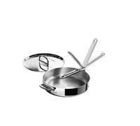 Sauteuse Joseph Joseph Space Steel 28 cm inox, manche pliable, couvercle, induction