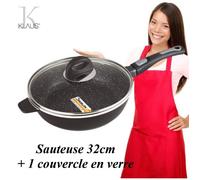 Sauteuse - KLAUS - Klaus - 32cm - Antiadhésive - Pierre - Fonte d'aluminium