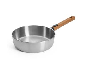 Sauteuse LOGIC STEEL 24 cm, avec poignée amovible, acier inoxidable, WOLL