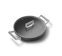 Sauteuse noir mat 28cm + couvercle - DPF2812BLM - SMEG
