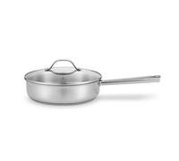 Sauteuse tout inox Cicla 24 cm et couvercle en verre Beka