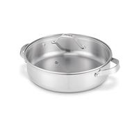 Sauteuse tout inox Cicla 28 cm et couvercle en verre Beka