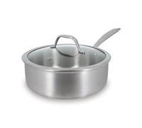 Sauteuse tout inox Triply 24 cm et couvercle en verre Menastyl