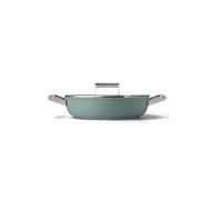 Smeg Sauteuse antiadhésive DPF2812EGM 28 cm vert émeraude mat avec couvercle