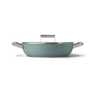 Sauteuse vert émeraude mat 28cm + couvercle - DPF2812EGM - SMEG