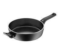 Sauteuse WMF Ceradur Plus avec induction à bord haut de 28 cm, revêtement en aluminium, revêtement en céramique, poignée en plastique