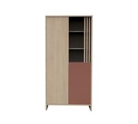 Sauthon - Armoire 2 Portes Tokyo - Terracotta