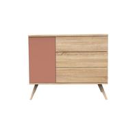 Sauthon - Commode 3 tiroirs Seventies - Terracotta