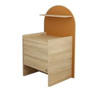 Sauthon Commode à Langer évolutive en Bureau - décor Bois chêne sépia Forme Arche