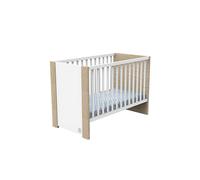 Sauthon - Lit Antonin 60 x 120 cm chêne / blanc