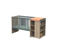 Sauthon - Lit combiné évolutif Nova 60 x 120 cm gris volcan