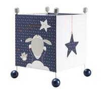 Sauthon Luminaire Enfant à Poser en Tissu Bleu
