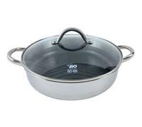 Sautoir 28 cm en inox 18/10 avec couvercle Elo Relief Evolution