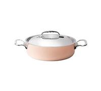 Sautoir à couvercle - De Buyer - 6241.24 - Diamètre 24 cm - Cuivre inox - Design élégant