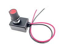 SAUTOP 1 x Mini variateur d'intensité DC 0/1-10 V Interrupteur rotatif PWM Variateur d'intensité pour lampe LED à intensité variable Lampe de croissance Driver Spot intérieur